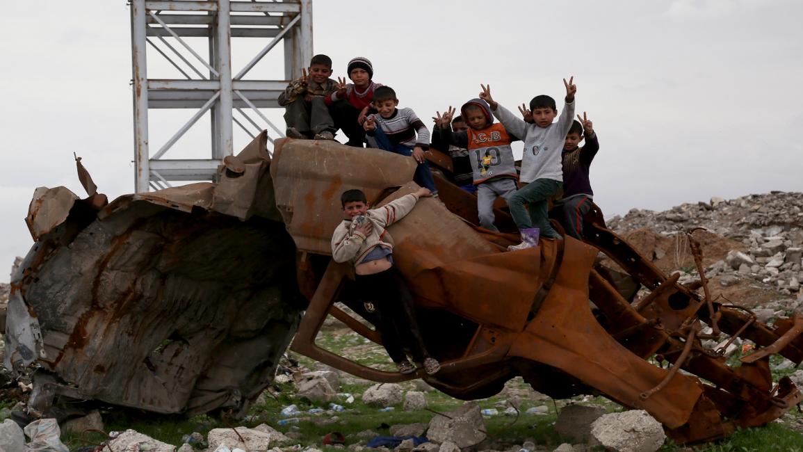 العراق/أطفال نازحون في الموصل/سياسة/يونس كيليس/ الأناضول