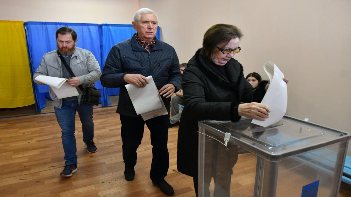 سياسة/انتخابات أوكرانيا/(جينيا صافيلوف/فرانس برس)