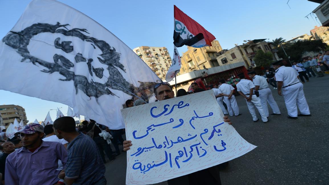 ذكرى أحداث ماسبيرو في 2012 بميدان التحرير (فرانس برس)