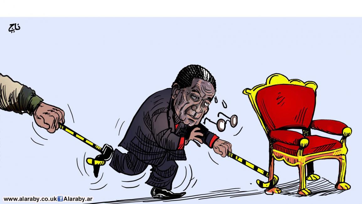كاريكاتير انقلاب زيمبابوي/ ناجي