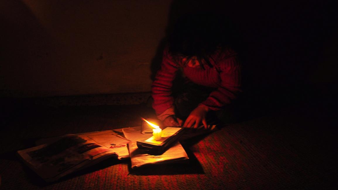 انقطاع الكهرباء في قطاع غزة (عبد الحكيم أبو رياش)