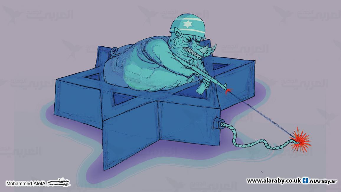 كاريكاتير الاحتلال الاسرائيلي / ابوعفيفة