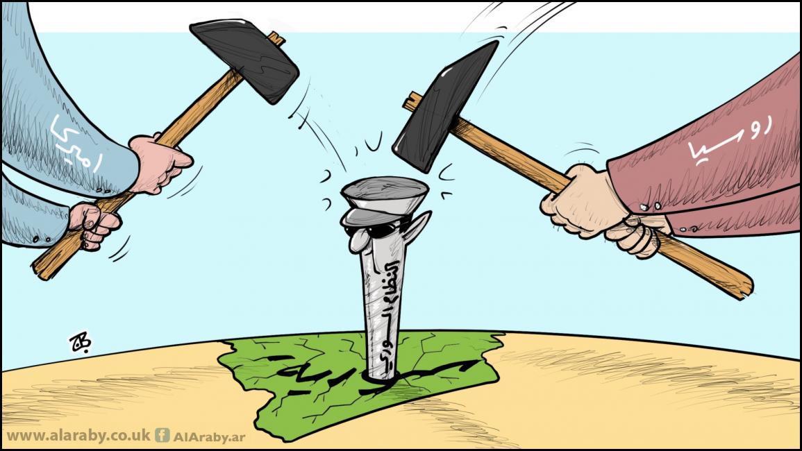 كاريكاتير تثبيت نظام الاسد / حجاج