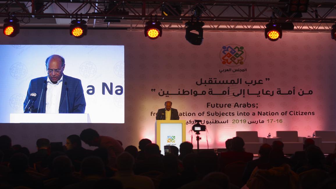 المرزوقي في انطلاق مؤتمر عربي المستقبل- اسطنبول