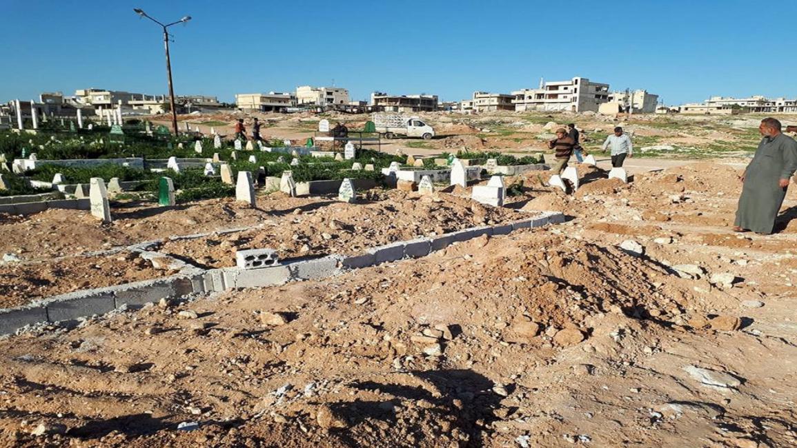 دفن ضحايا إدلب 1