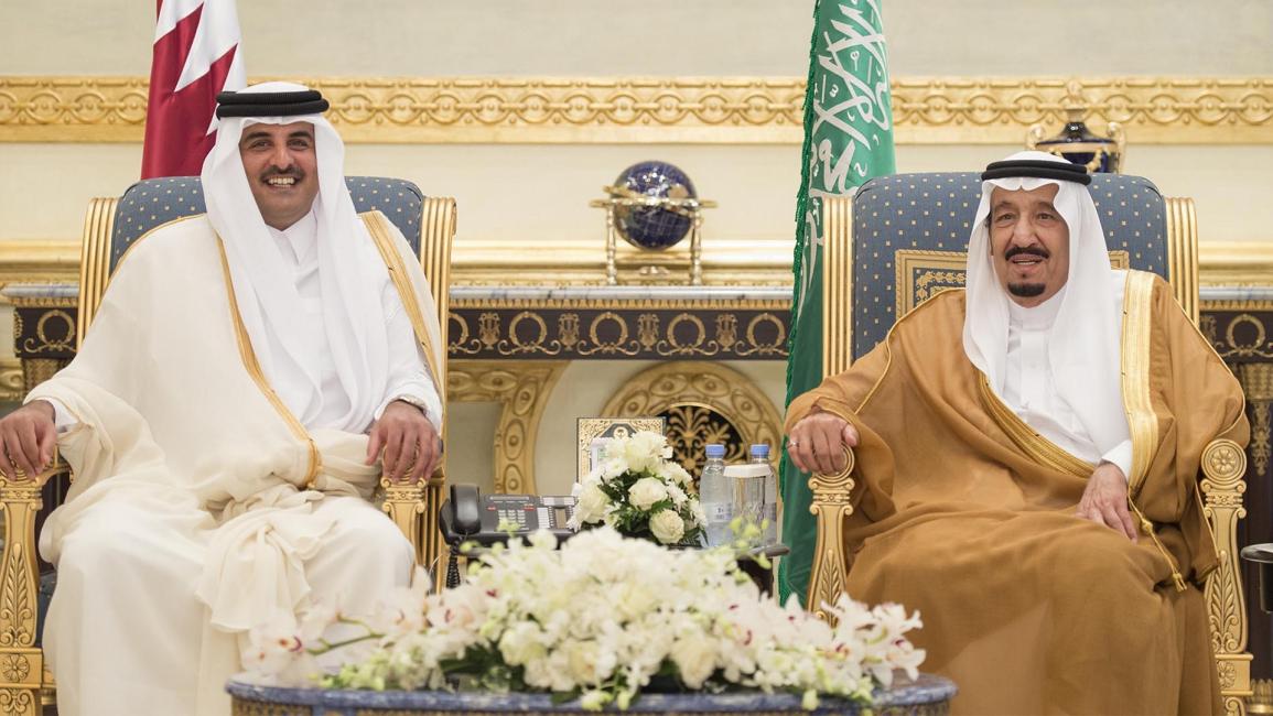 قطر/ العاهل السعودي وأمير قطر/ سياسة (بندر الغالود/ الأناضول)