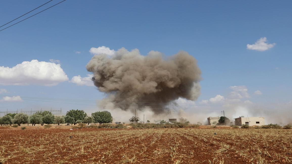 دمر القصف المزروعات في ريف إدلب (عمر قدور/فرانس برس)