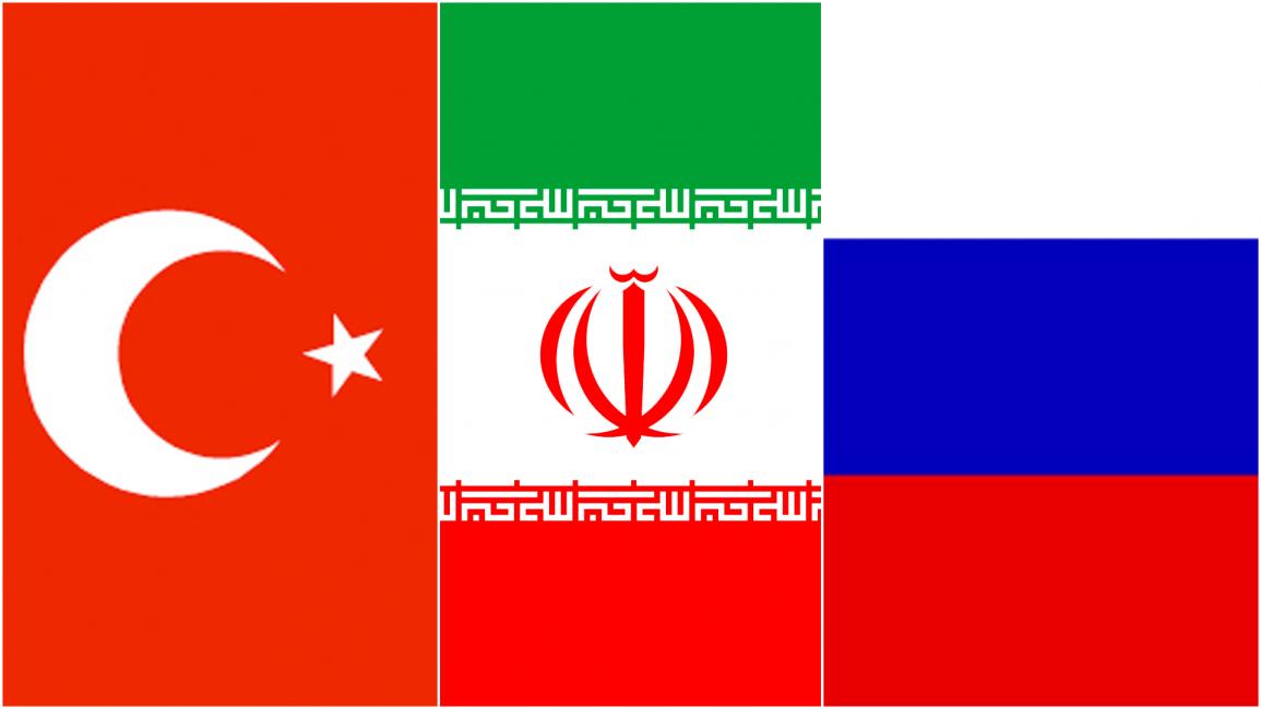 أعلام تركيا وإيران وروسيا - قسم المقالات
