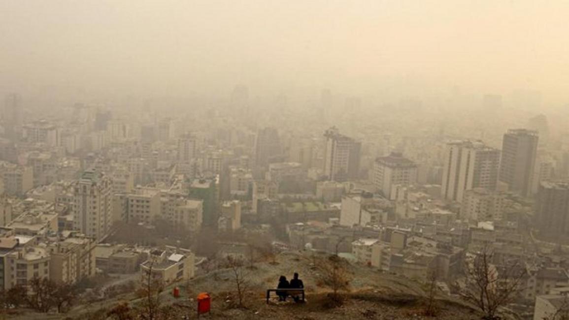 التلوث في العاصمة الإيرانية طهران (تويتر)
