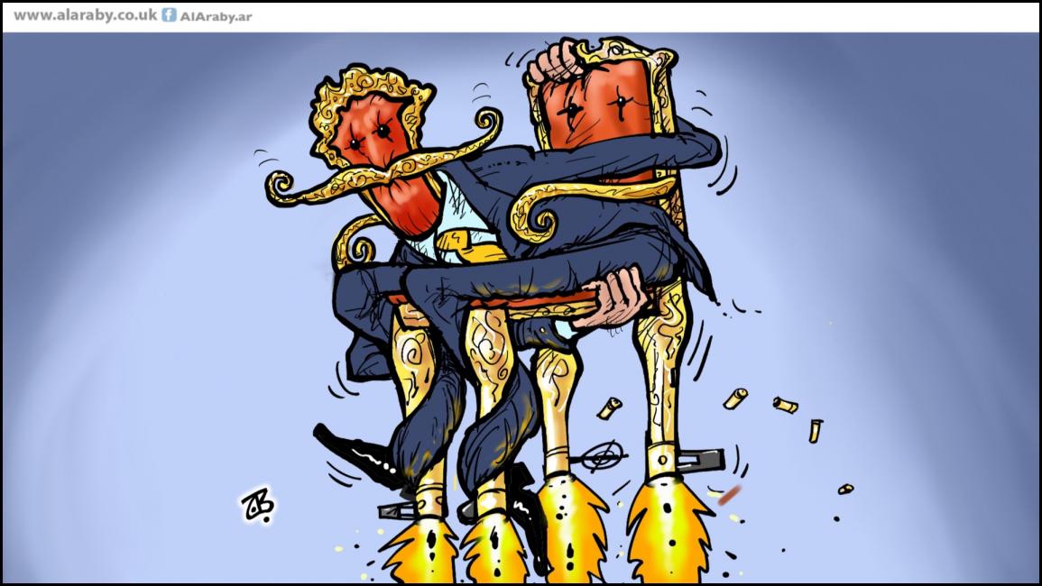 كاريكاتير الزعيم والكرسي / حجاج