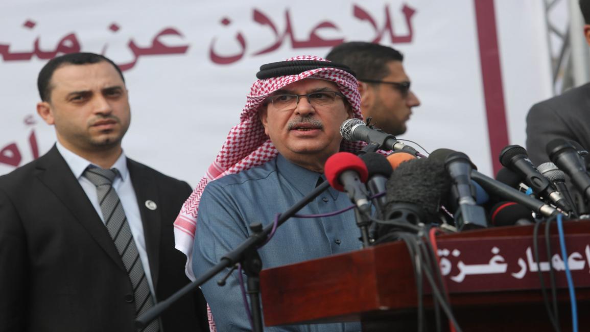 رئيس اللجنة القطرية/قطاع غزة/محمد العمادي/مؤمن فايز/Getty