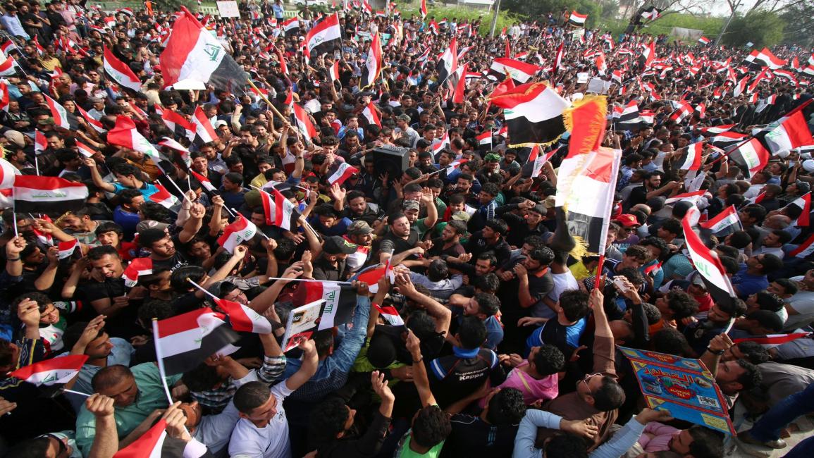 العراق/سياسة/تظاهرات الجنوب/(حيدر محمد علي/فرانس برس)
