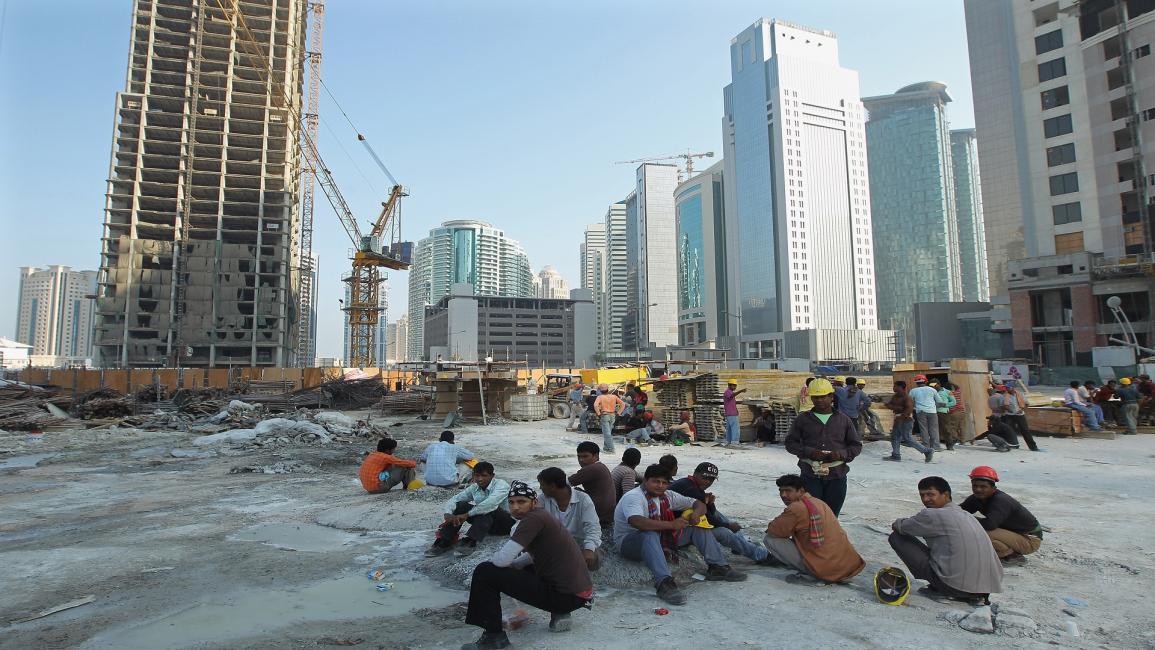 عمال أجانب في قطر (GETTY)