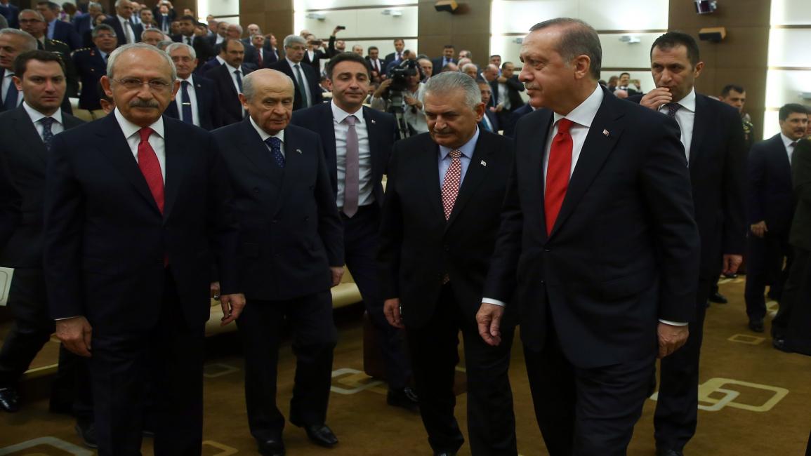 تركيا/سياسة/أردوغان ويلدريم وكلجدار أوغلو/2016/11/11