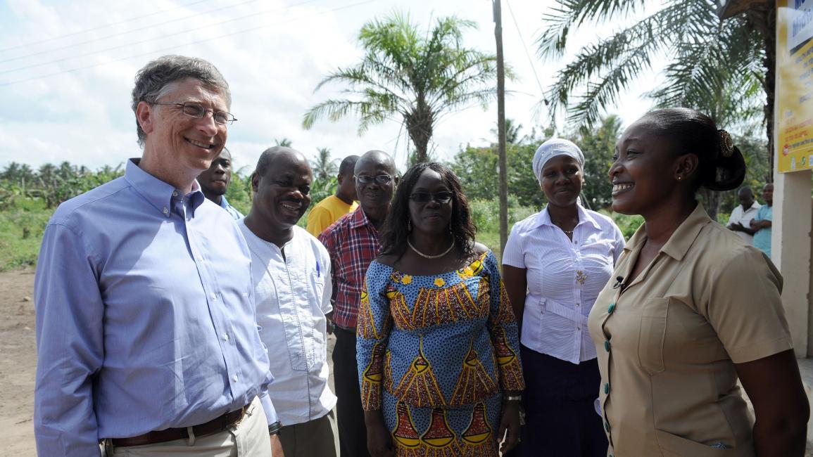 بيل غيتس في غانا في أفريقيا - مجتمع