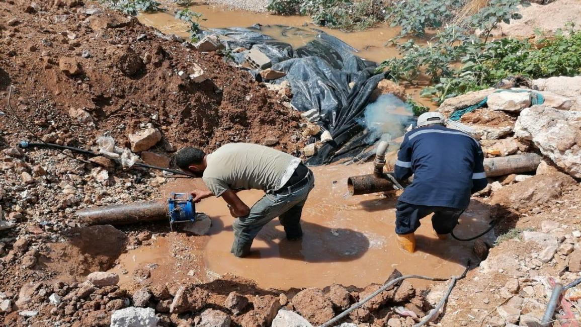 ضبط شبكات مياه غير قانونية في الأردن (فيسبوك)