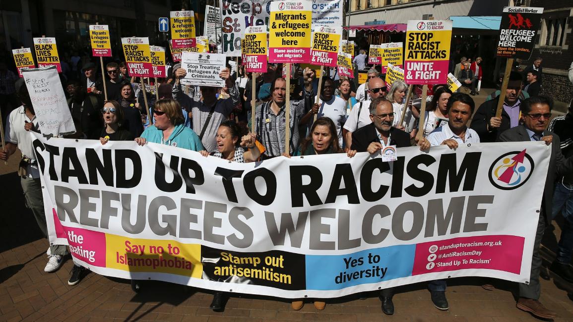 تحرك مناهض للعنصرية في لندن - بريطانيا - مجتمع