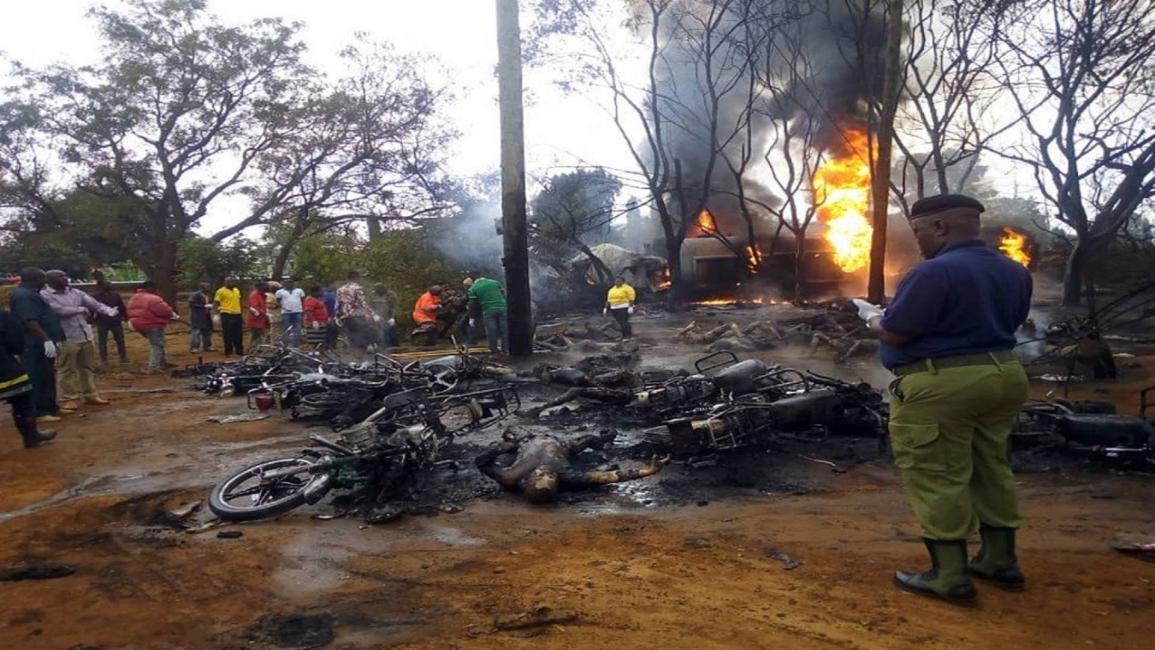 عشرات القتلى بانفجار شاحنة وقود في تنزانيا(تويتر)
