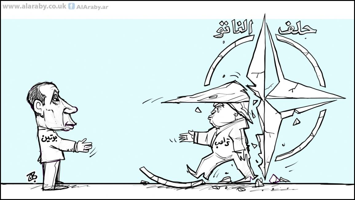 كاريكاتير ترامب والناتو / حجاج
