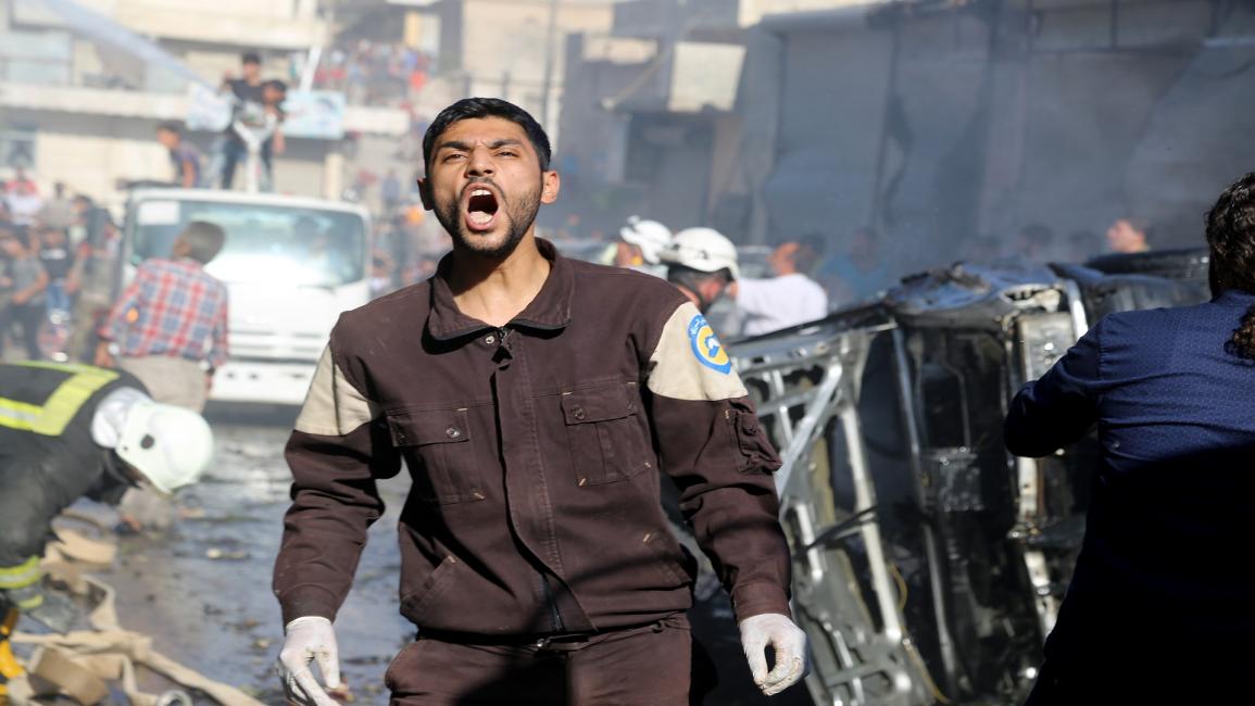 انفجار سيارة مفخخة في أعزاز السورية (حسين نصير/الأناضول)