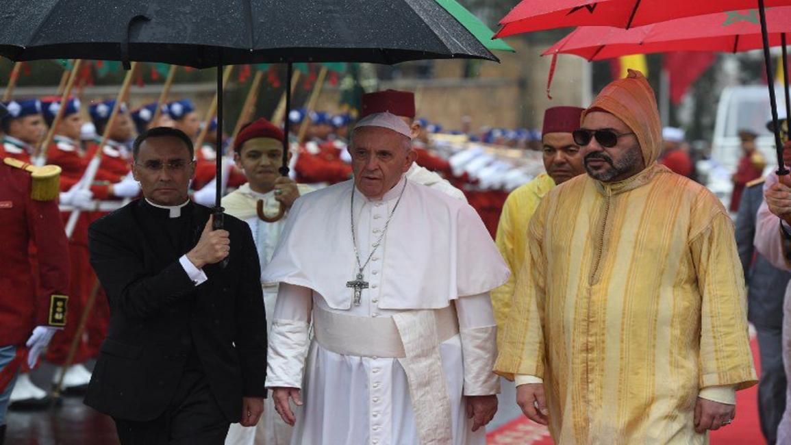 البابا فرانسيس في زيارة المغرب (تويتر)