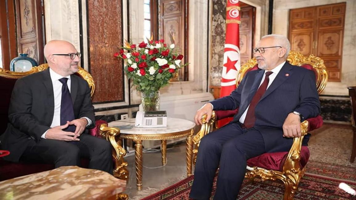 الغنوشي والسفير الإيطالي/ تونس