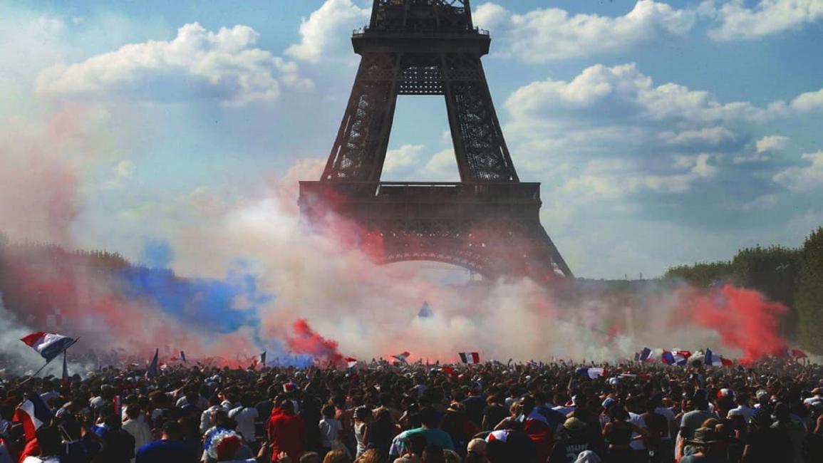 فرنسا تحتفل بفوز منتخبها بكأس العالم(تويتر)