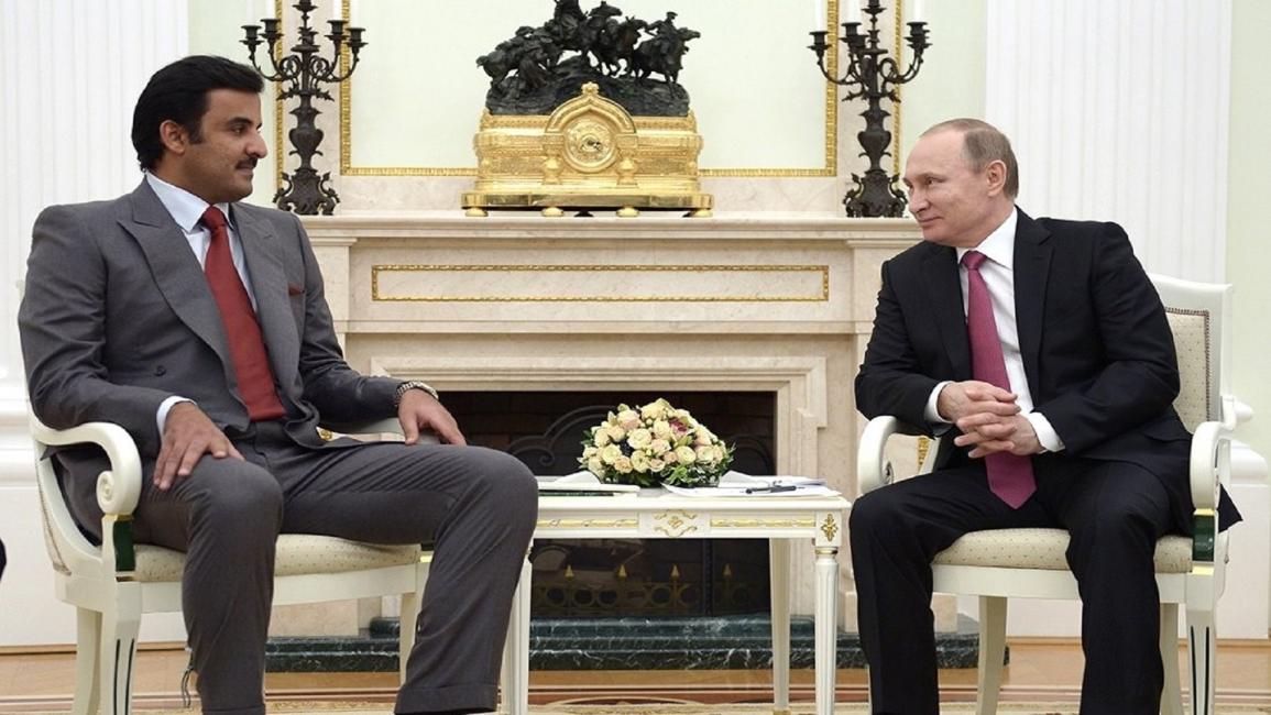 بوتين والشيخ تميم/الأناضول