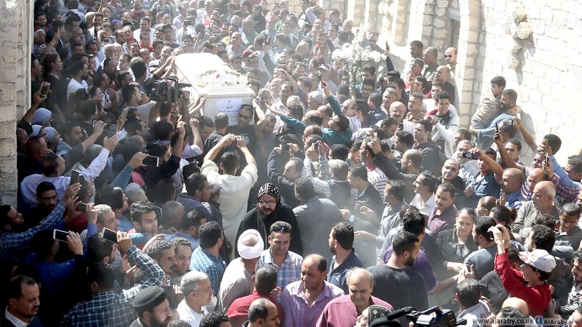 جنازة ضحايا المنيا(العربي الجديد)