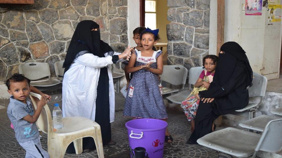 متطوعو حملة الوقاية من الكوليرا في اليمن (يونيسف)
