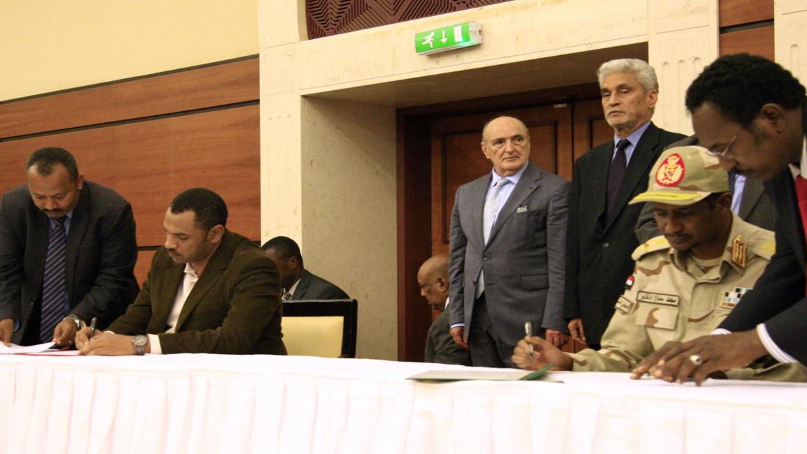 مفاوضات المجلس العسكري السوداني وقوى إعلان الحرية والتغيير(فرانس برس)