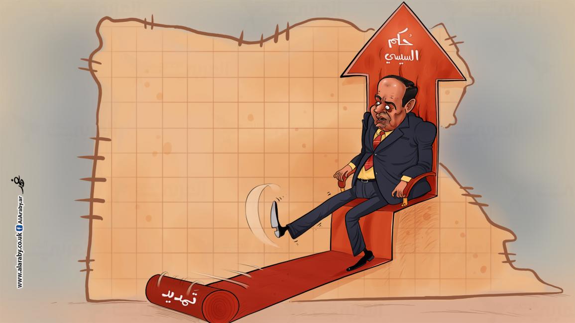 كاريكاتير تمديد السيسي / فهد