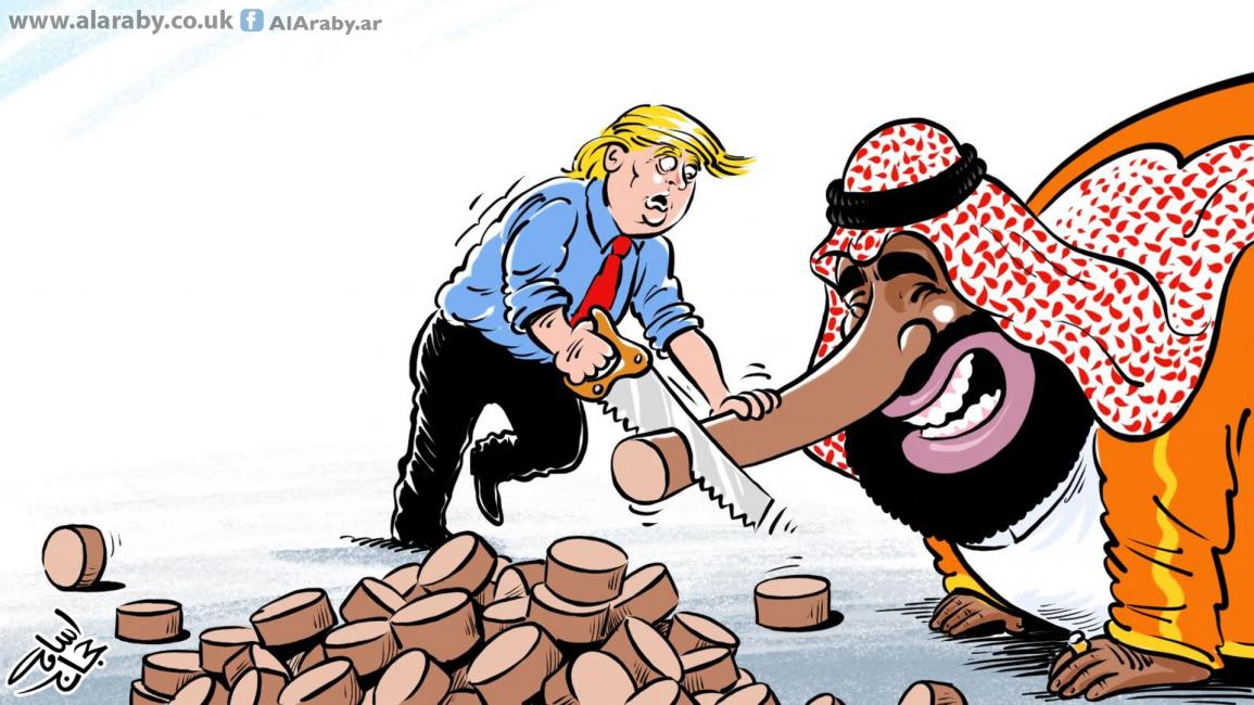 كاريكاتير ترامب وبن سلمان / اسامة