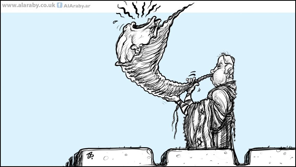 كاريكاتير نتنياهو وترامب / حجاج