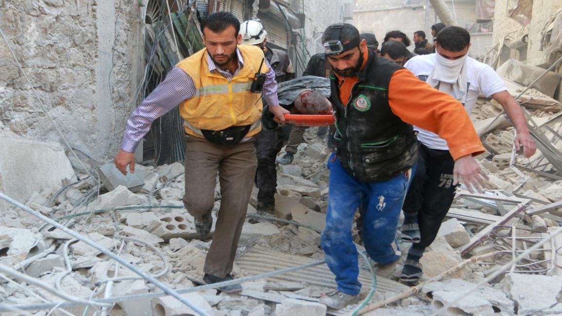 سورية- مجتمع- القصف على حلب (جواد الرفاعي- الأناضول)