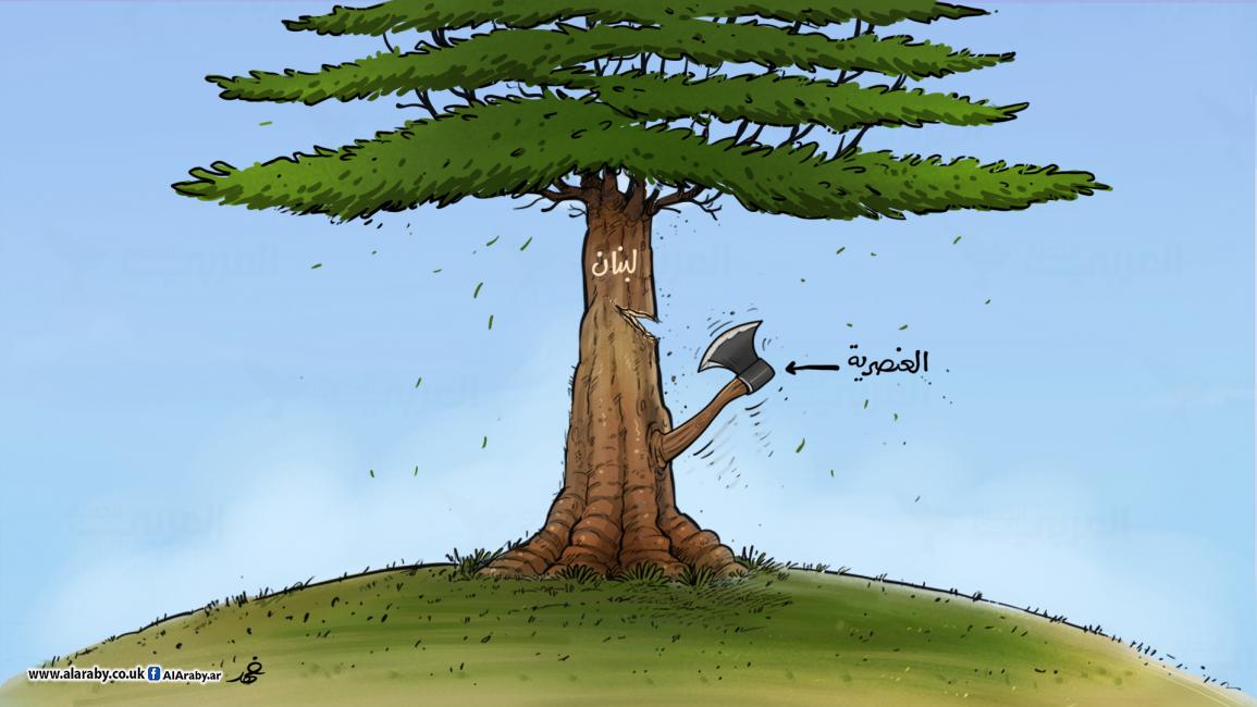 كاريكاتير لبنان والعنصرية / فهد