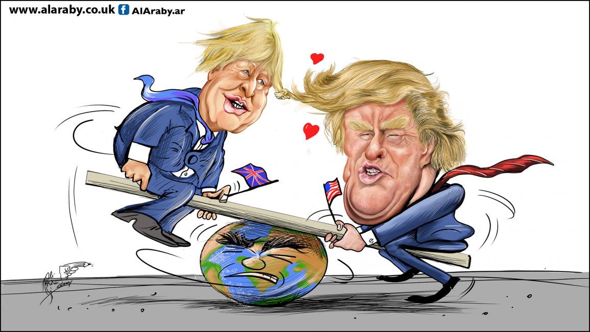 كاريكاتير ترامب بوريس / حمرة
