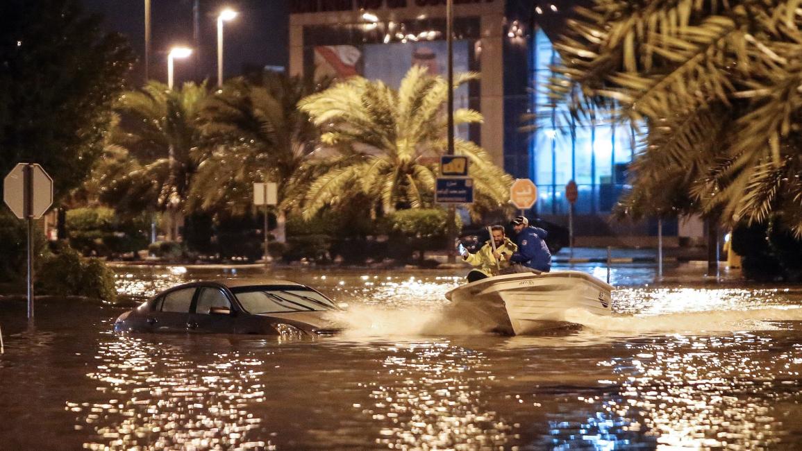 الكويت/ أمطار وفيضانات/Getty