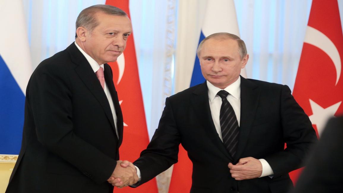 بوتين وأردوغان في سانت بطرسبورغ/9أغسطس/2016/Getty
