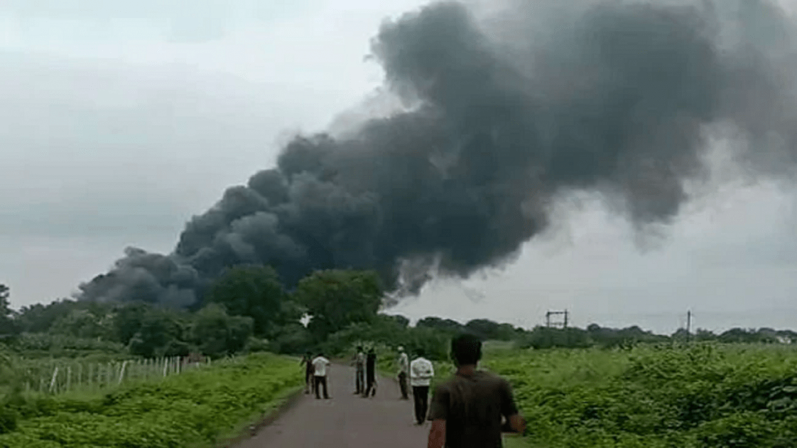 انفجار مصنع للكيماويات وسط الهند (تويتر)