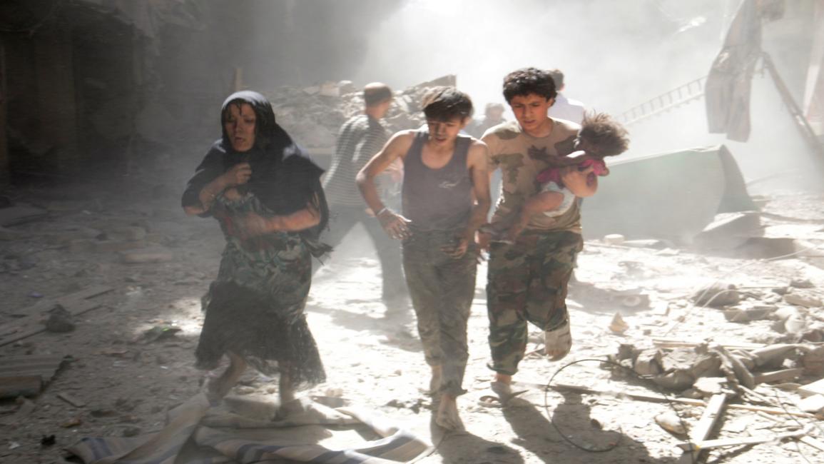 سوريون يفرون من الموت (فرانس برس)
