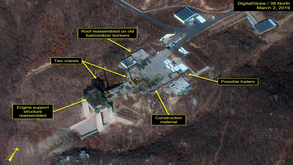 كوريا الشمالية/موقع سوهاي/منصة إطلاق صاروخ/DigitalGlobe/Getty
