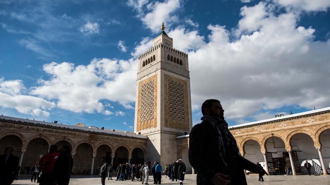 مسجد الزيتونة في تونس (أحمد إيزجي/الأناضول)