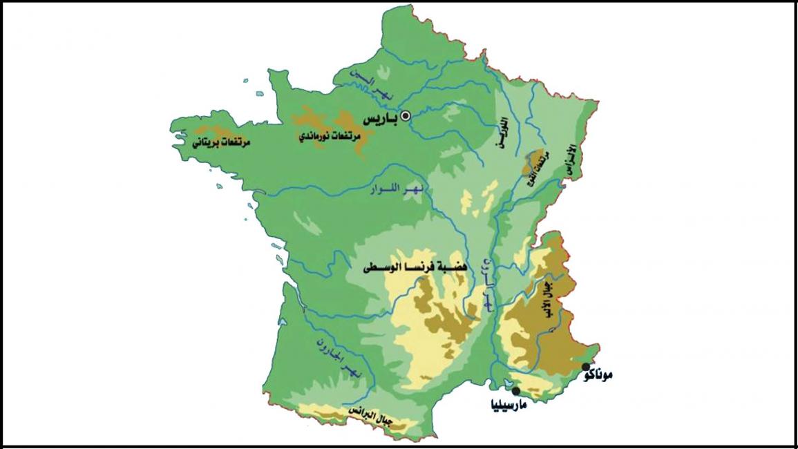 خريطة فرنسا - قسم المقالات