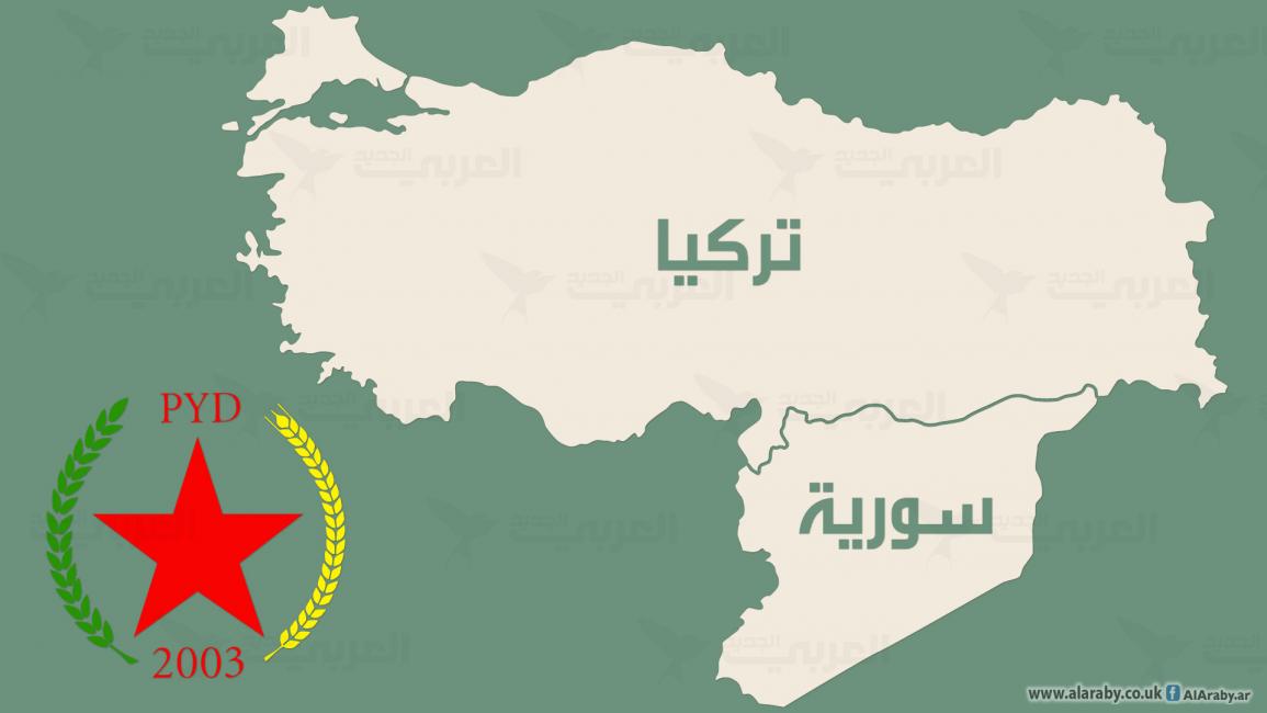 خريطة سورية وتركيا