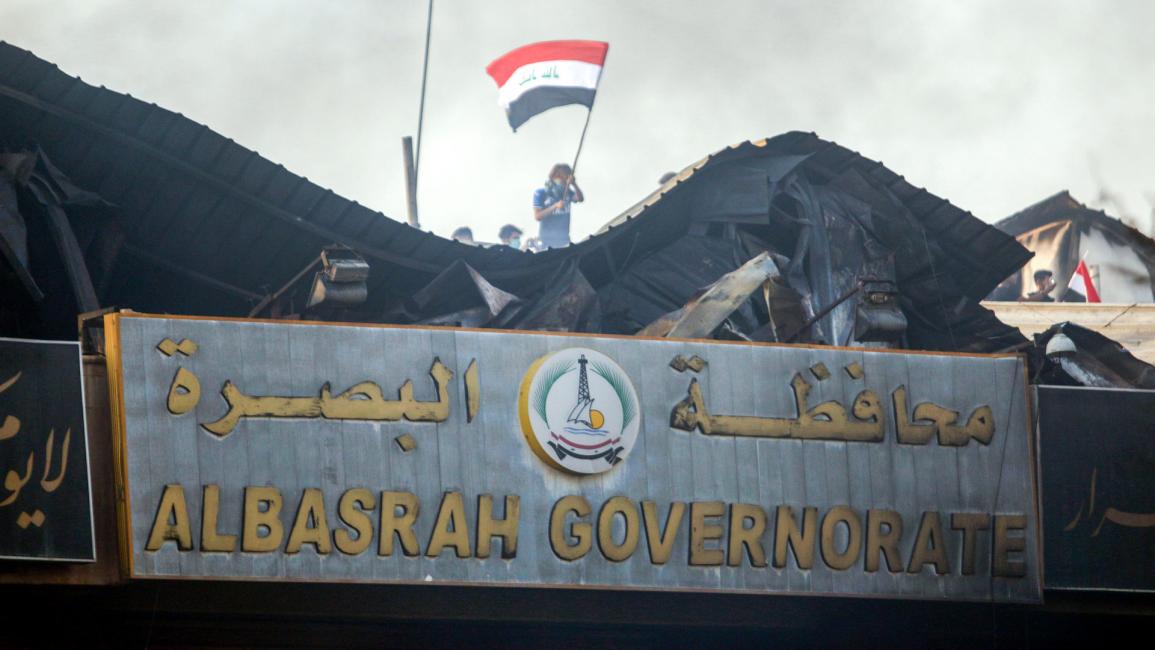 العراق/سياسة/احتجاجات البصرة/(حيدر محمد علي/فرانس برس)