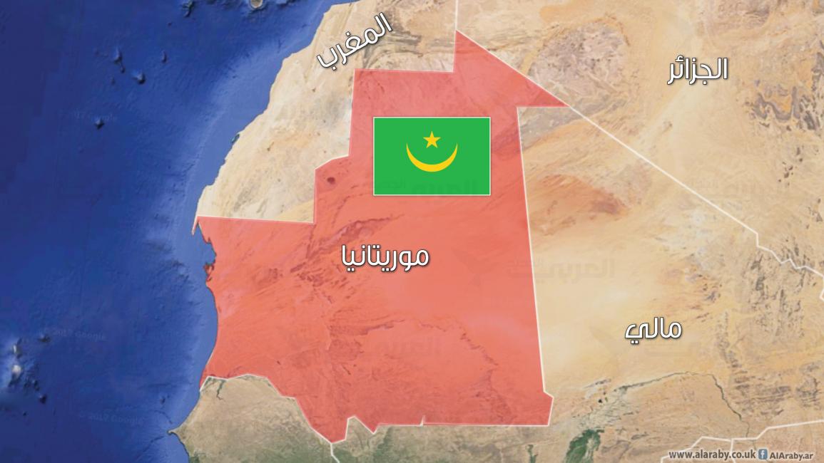 خريطة موريتانيا وعلمها 