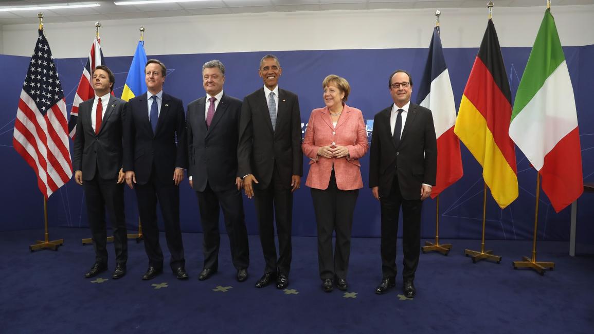 قادة من الناتو بعد محادثات 9يوليو 2016 -جيتي