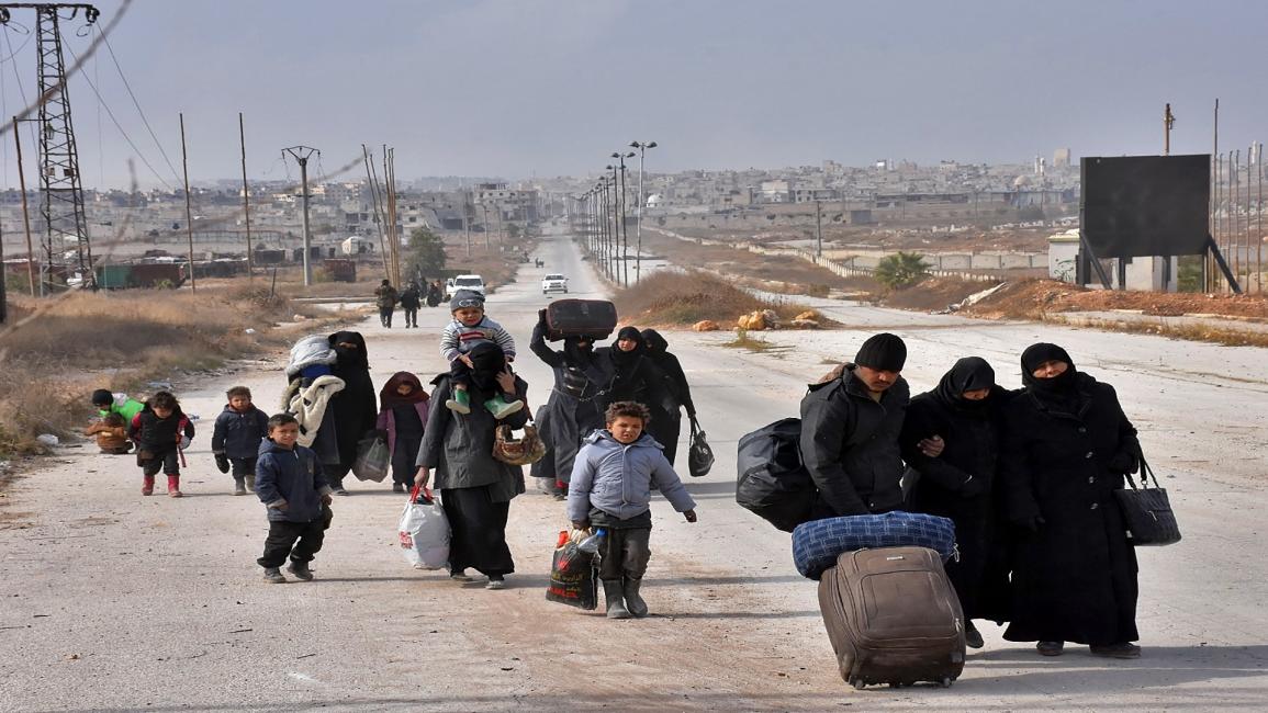 سورية-مجتمع-نازحون من حلب(جورج أورفاليان- فرانس برس)