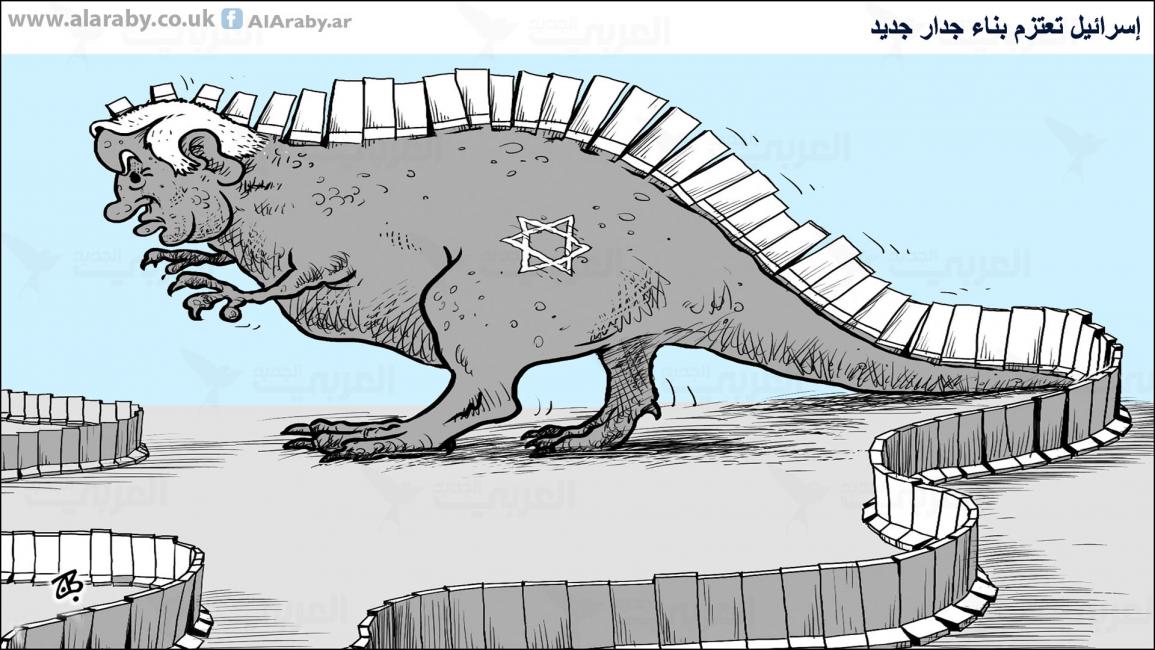 كاريكاتير جدار نتنياهو / حجاج